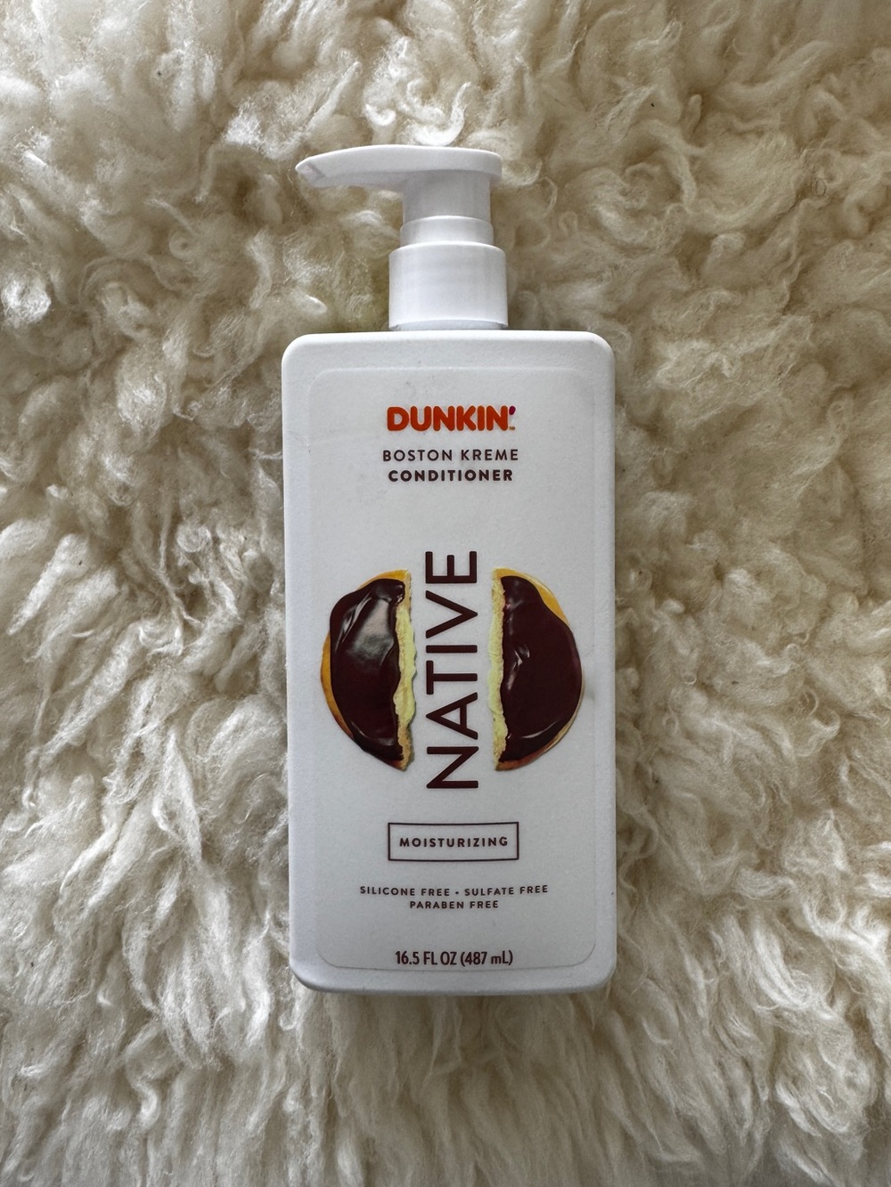 New Dunkin x Native Boston Creme Moisturizing Hair Conditioner